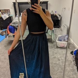 Floor length Betsy & Adam formal gown